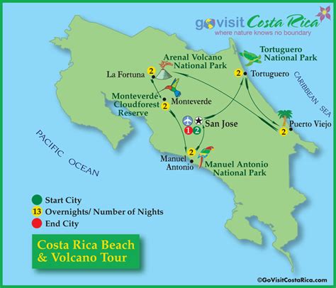 Costa Rica Beach & Volcano Tour   Go Visit Costa Rica