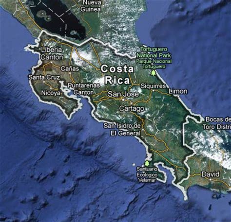 Costa Rica Map Google