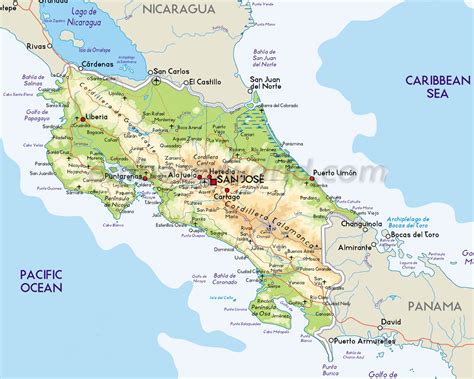 Costa Rica | Mapas da Costa Rica   Geografia Total™