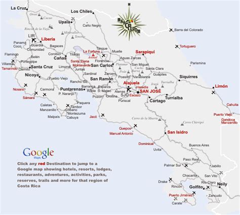 Costa Rica   Maps