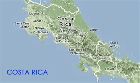 Costa Rica Panama Map | MAP