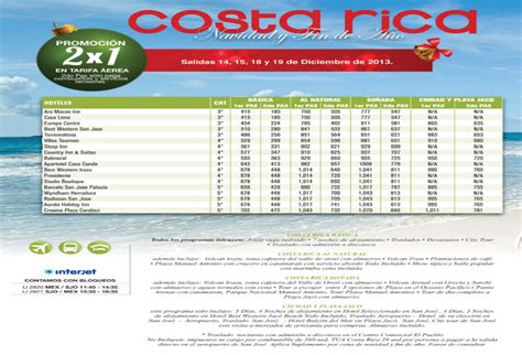 Costa Rica:  Paquetes a Costa Rica *Viajes a Costa Rica ...