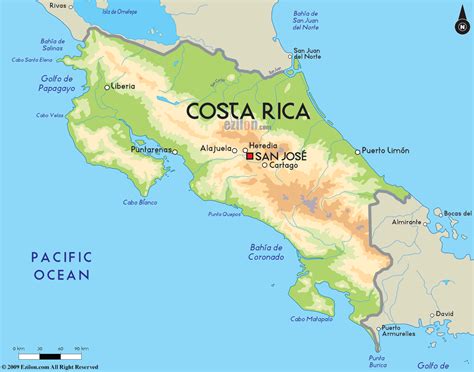 Costa Rica Ubicación Mapa