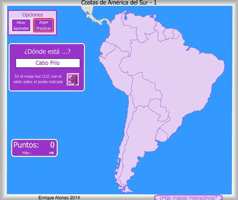 Costas de América del Sur. ¿Dónde está? Enrique Alonso