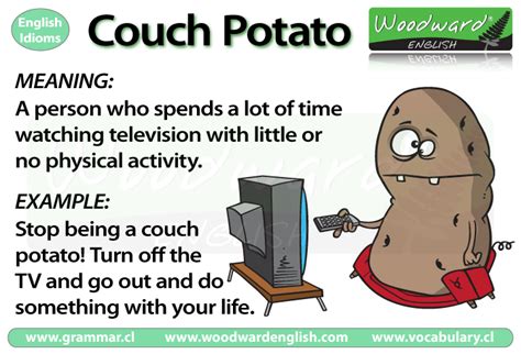 Couch Potato – English Idiom Meaning | Woodward English
