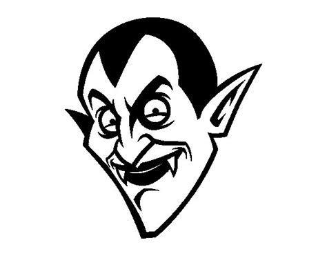 Count Dracula head coloring page   Coloringcrew.com