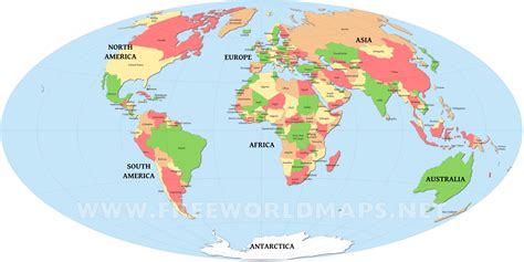 Countries of the World Map – Freeworldmaps.net