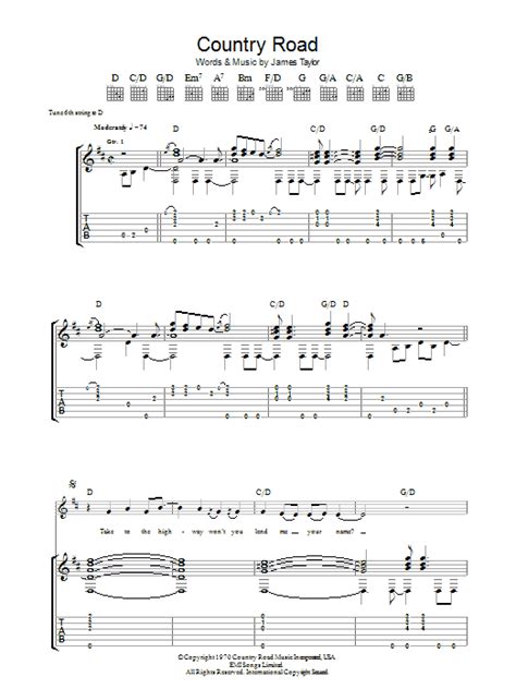 Country Road | Sheet Music Direct