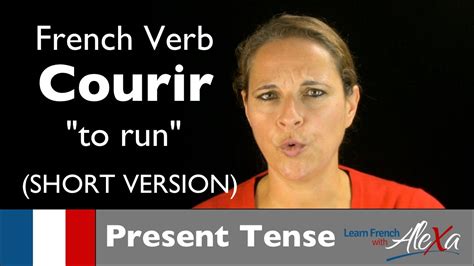 Courir  to run  — French verb conjugated in the present ...