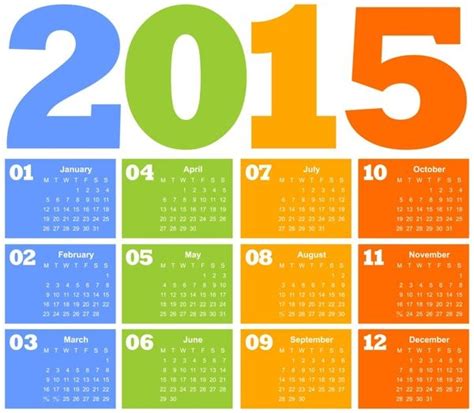 Crea un calendario personalizado para 2015