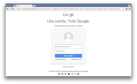 Crear cuenta Gmail