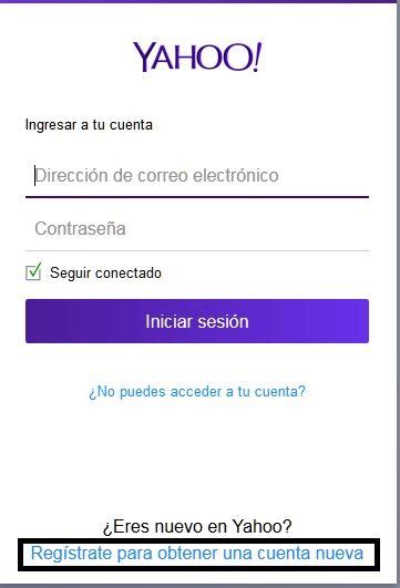 Crear cuenta Yahoo Mail   Crear Correo Yahoo   Registrarse ...