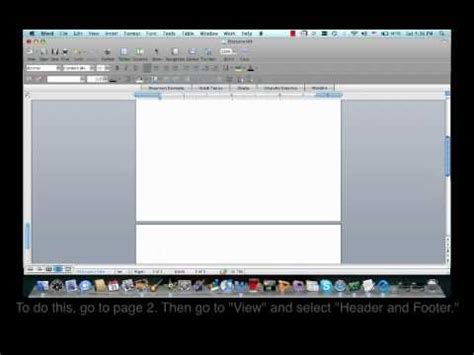 Create a Different First Page Header  APA Docs.    YouTube