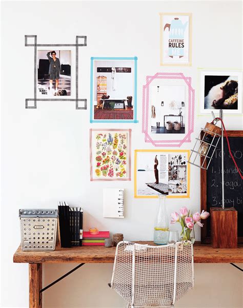 Create modern wall art frames with washi tape   Chatelaine