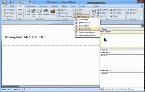 Creating an APA Header in Microsoft Word   YouTube