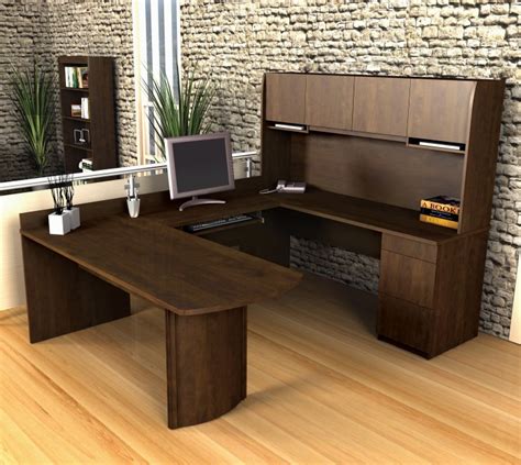 Creative Design of U Shaped Desk for Home Office | HomesFeed