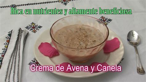 Crema de Avena y Canela | Canal Salud y Belleza Natural
