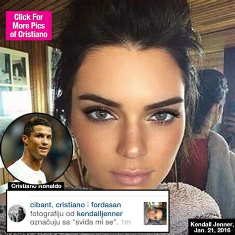 Cristiano Ronaldo flirts with Kendall Jenner on Instagram ...