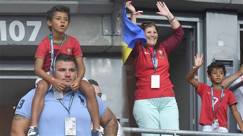 Cristiano Ronaldo jr watches Euro 2016 Final   YouTube