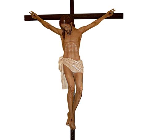 Cristo Crucificado talla de madera | Cristos | Santarrufina
