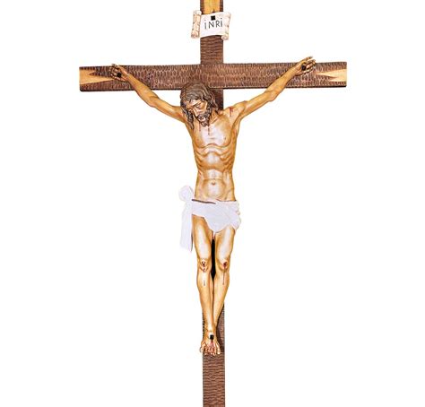 Cristo Crucificado talla de madera | Cristos | Santarrufina