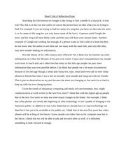 critical reflection essay example