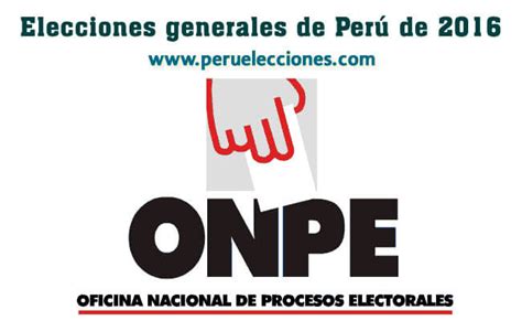 Cronograma de Elecciones Presidenciales Perú 2016 ...