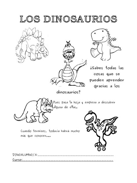 cuadernillo dinosaurios