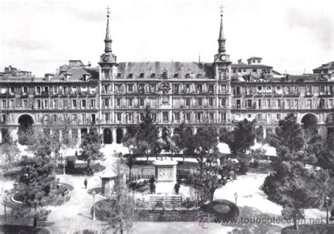 cuadro de foto antigua de madrid : plaza mayor   Comprar ...