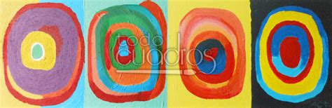 Cuadro  Homenaje a Kandinsky , composición artística de A ...