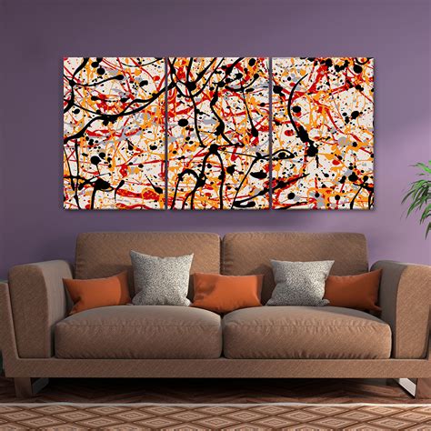 Cuadros Decorativos Jackson Pollock 3pz 40x60   $ 899.00 ...