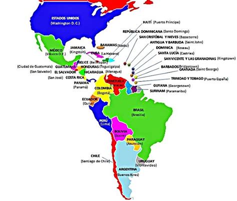 ¿Cuáles son los países de América Latina y sus capitales ...