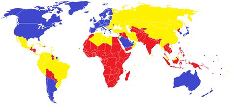 Cuales son los paises del primero, segundo y tercer mundo ...