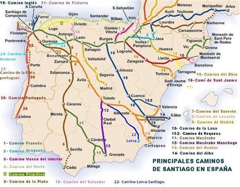 ¿Cuántos Caminos de Santiago hay?   Infoperegrino