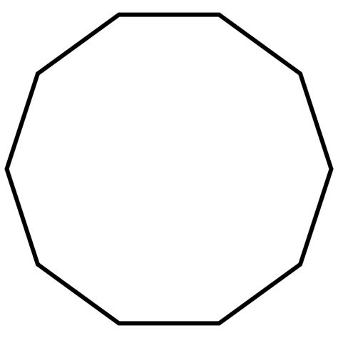 ¿Cuántos lados tiene un decágono? | Número de lados de un ...