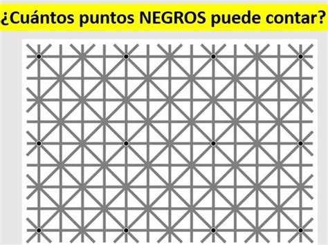 ¿Cuántos puntos negros hay en esta imagen?