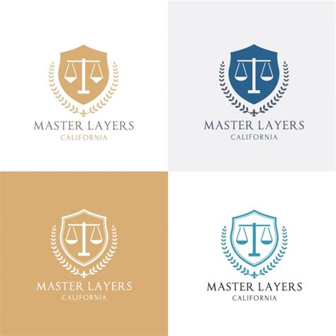 Cuatro logotipos acerca de la justicia | Descargar ...