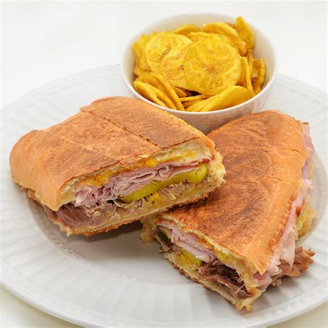 Cuban Sandwich and Plantain Chips   Yelp