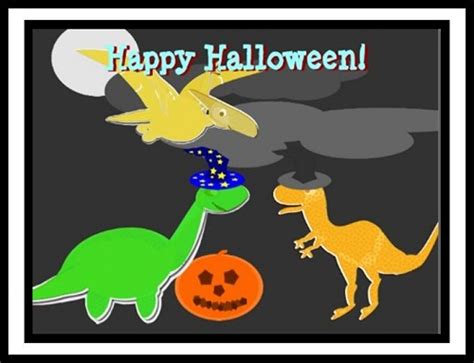 Cuento infantil: Un halloween entre dinosaurios