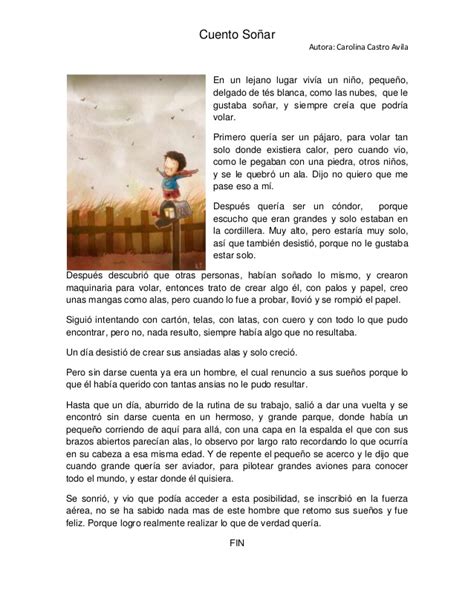 Cuento inventado soñar, historia de sueños