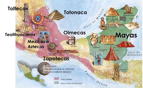 Culturas mesoamericanas áreas geográficas | Las Culturas ...