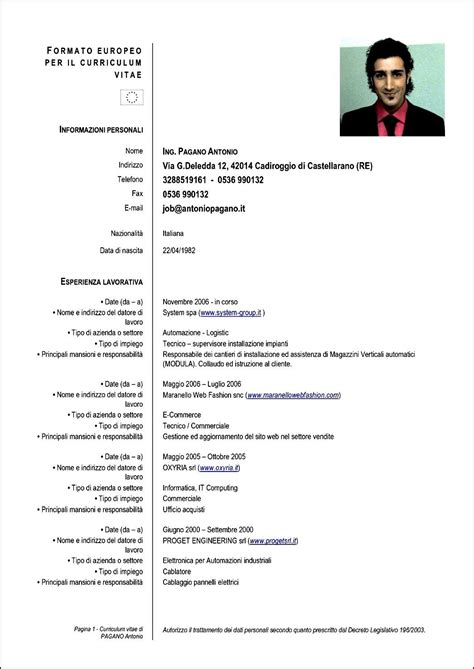 Curriculum Vitae Formato Gratis   Free Samples , Examples ...