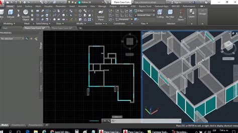 Curso AutoCAD 3D: Dibujar Plano de Casa en 3D   Parte 7 ...