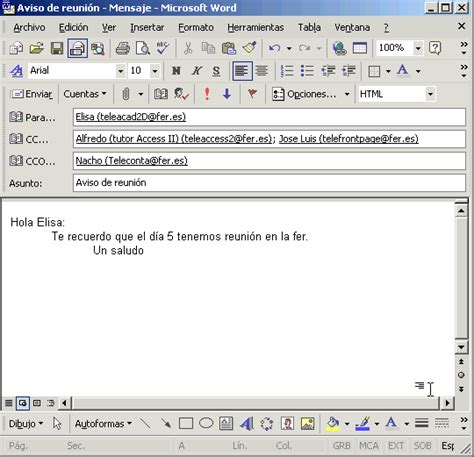 Curso de Correo Electrónico. Ms Outlook XP, Lección 3: 3 ...