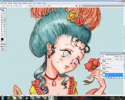 Curso gratis de Manga: Dibujar Princesa Rococó   Colorear ...