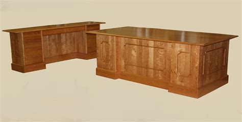 Custom Solid Wood Executive Desks and Conference Table