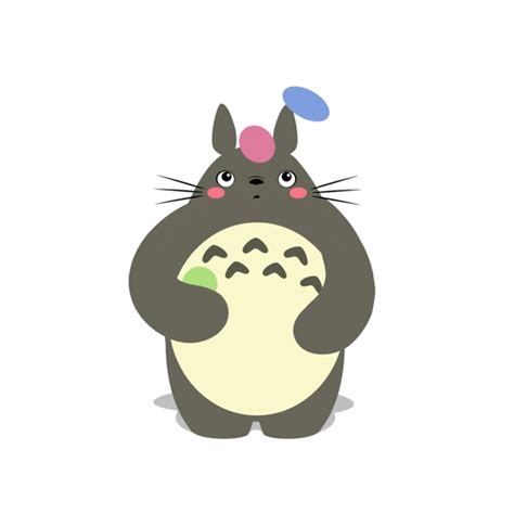 Cute Animated Totoro GIFs