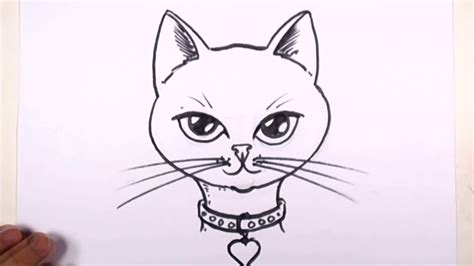 Cute Cat Face Drawing   Cliparts.co
