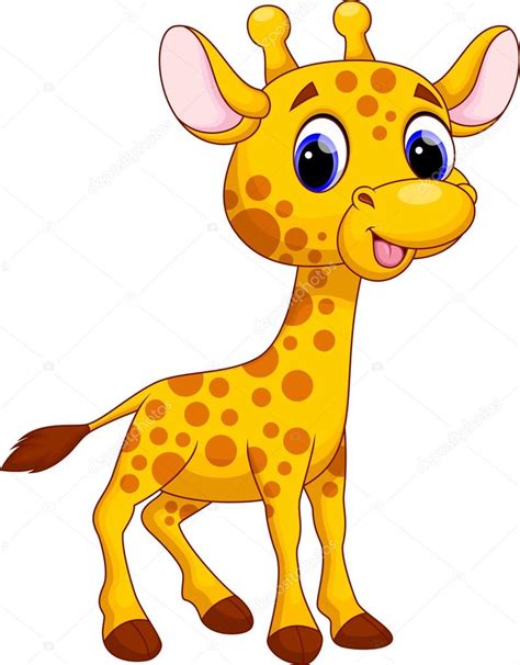 Cute giraffe cartoon — Stock Vector © irwanjos2 #68526827
