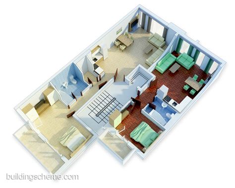 cute pad 9 | 3D House Plans & Floor Plans | Pinterest ...